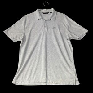 Travis Mathew Light Gray Polo Shirt